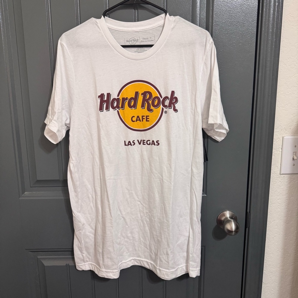 NWT Hard Rock Cafe White Las Vegas T-Shirt